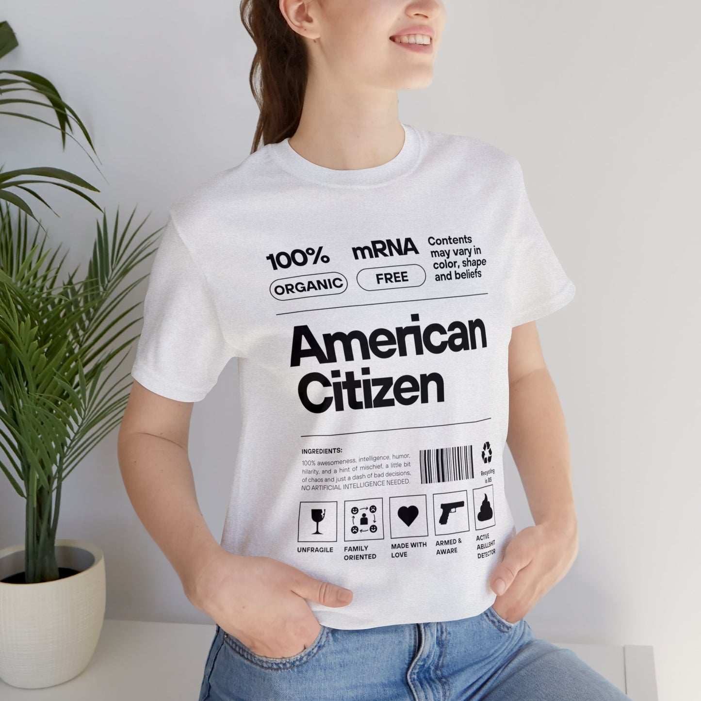 100% American Citizen - Unisex Jersey Short Sleeve Tee